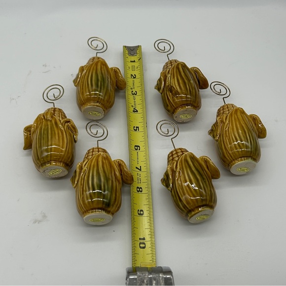 Thanksgiving 6 Place Name Card Holders Corn - Picture 6 of 6